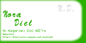 nora diel business card